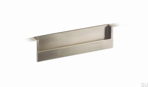 Einbau-Möbelgriff Flat 160 Nickel gebürstet