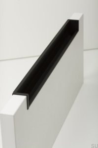 Hexxa 200 Möbeleinbau. Aluminium schwarz