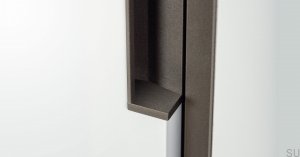Hexxa 1100 Möbelgriff versenkt. Aluminiumgrau