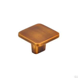 Möbelknopf 2438 32 Antik Gold Gebürstet