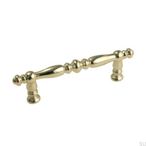 Länglicher Möbelgriff 1178 96 Poliertes Gold