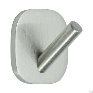 Massiver Wandhalter 1 Gebürstetes Silber