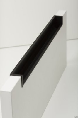 Uchwyt meblowy wpuszczany Hexxa 1100 Aluminiowy czarny