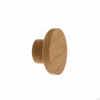Basic Wooden Oak Möbelknopf 40 - 100 (18 mm Bein) - Öl Farblos Halbmatt