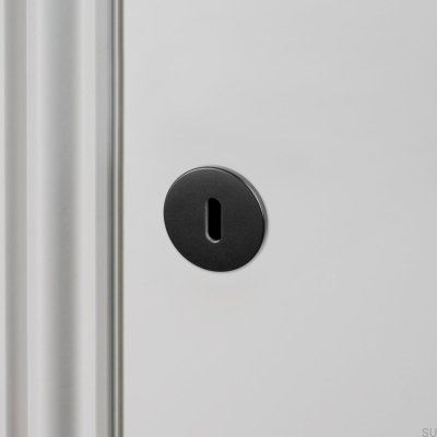 Einfaches Schlüsselschild - 35mm Schwarz [Kp222]