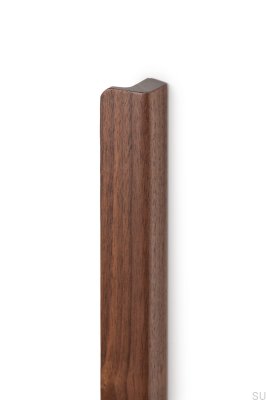 Länglicher Möbelgriff Flapp 1056 Holz Nussbaum