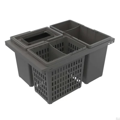 Abfallsortiersystem Cube Basic 600 Eco Dunkelgrau