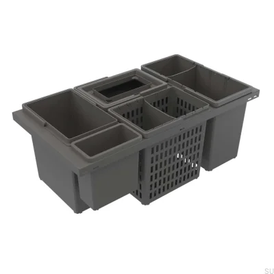 Abfallsortiersystem Cube Basic 800 Eco Dunkelgrau