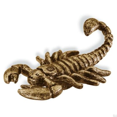 Möbelknauf Krok Skorpion Antike Bronze