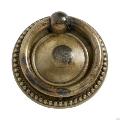 Runder Möbelgriff Ring 106 41 Antike Bronze