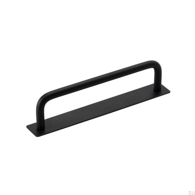 Länglicher Möbelgriff mit Unterlegscheibe Royal 128 Metal Black