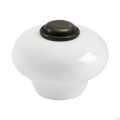 Möbelknopf 409 Porzellan antik