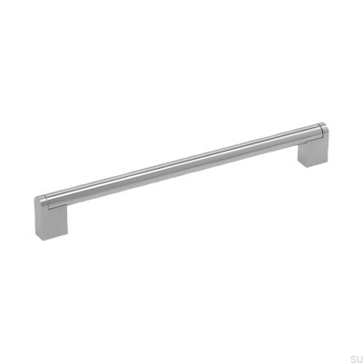 Boss 192 Möbelgriff länglich, silber poliert (Inox-Optik)