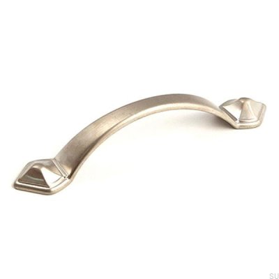 Langer Möbelgriff 6598 Nickel gebürstet