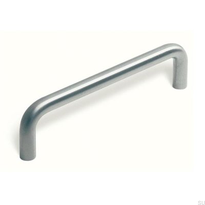 Länglicher Möbelgriff 6050 320 Gebürstetes Silber