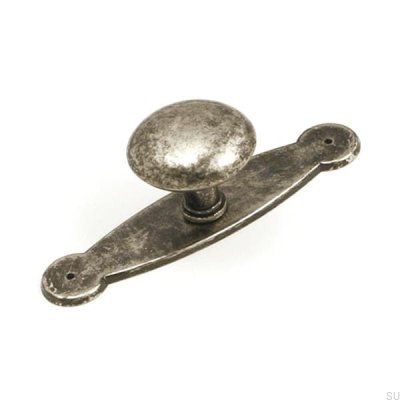 Möbelknopf mit Sockel 5383 Antikschwarz