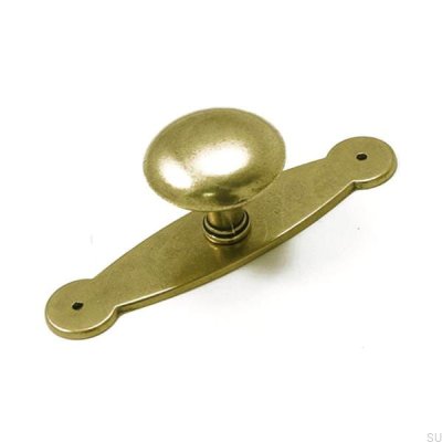 Möbelknopf mit Sockel 5383 Antik Gold