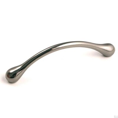 Verlängerter Möbelgriff 4446 128 Schwarznickel poliert
