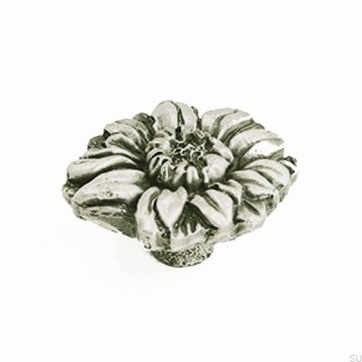 Möbelknopf Blomma Zinn lackiert