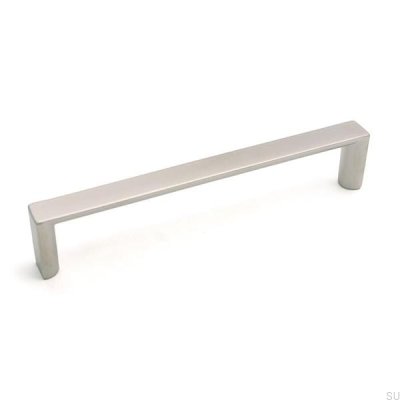 Langer Möbelgriff 4019 128 Nickel gebürstet