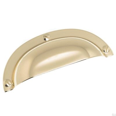 Shell Möbelgriff 3 158 64 Poliertes Gold