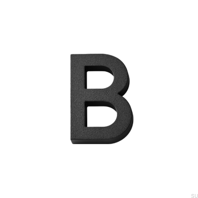Moderne Hausnummerierung Kleinbuchstabe B Aluminium