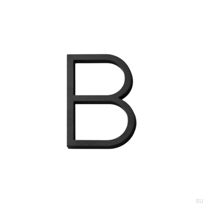 Hausnummer Großbuchstabe B Aluminium