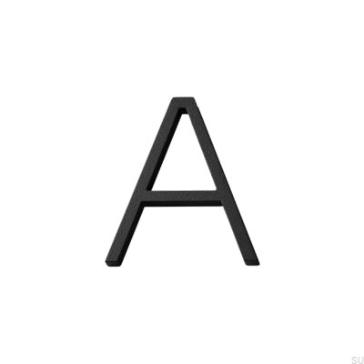 Hausnummer Kleinbuchstabe A Aluminium