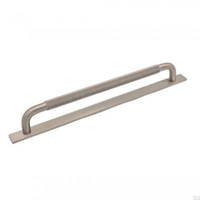 Länglicher Möbelgriff mit Unterlegscheibe Helix 224 Aluminium Silber 