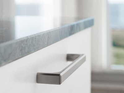Möbelgriff Fold Light 160 Metall Silber Länglich