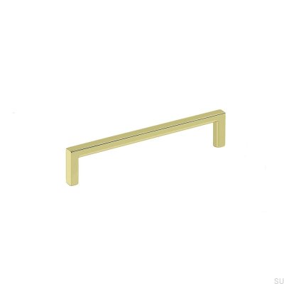 Länglicher Möbelgriff Soft 128 Gold Poliert