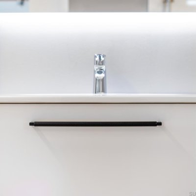 Möbelgriff längs Track 320 Metall schwarz