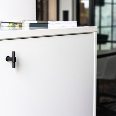 Möbelknopf T-Bar T-Type Metall schwarz