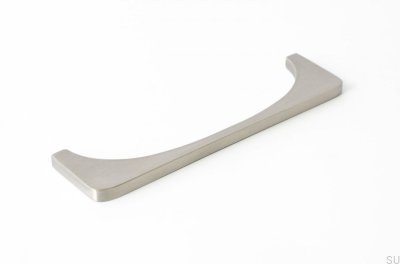 Brücke 128 länglicher Möbelgriff Gebürsteter Edelstahl
