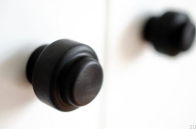 Möbelknopf Wandhalter Hip 30 Aluminium schwarz