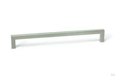 Langer Möbelgriff U 0056 492 Nickel gebürstet