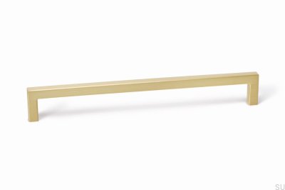Länglicher Möbelgriff U 0056 492 Gebürstetes Gold