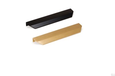 Vann 100 Edge Möbelgriff Aluminium Schwarz