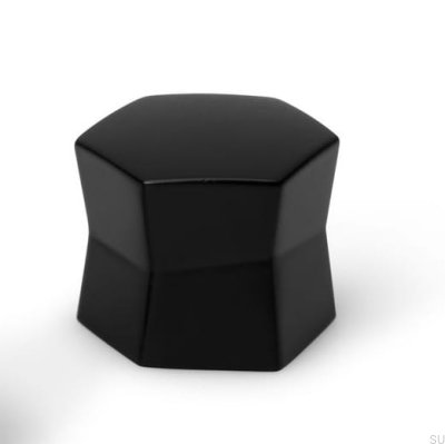 Kaffeekanne Möbelknopf, Metall, schwarz