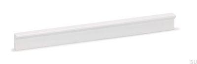 Möbelgriff länglich Angle 400. Aluminium, weiß