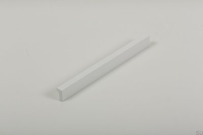Möbelgriff länglich Angle 400. Aluminium, weiß