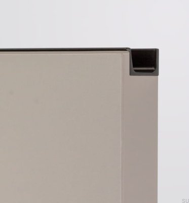 Möbelkantengriff Jey2 147 Aluminium schwarz