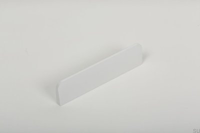 Peak 64 länglicher Möbelgriff. Aluminium, weiß