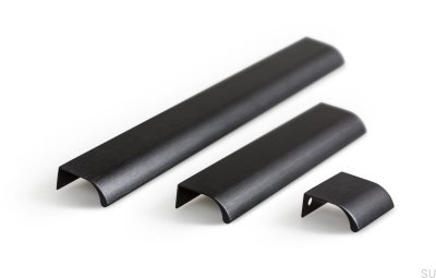 Ona 32 Edge Möbelgriff Aluminium Schwarz Eloxiert