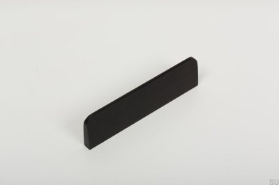 Peak 64 länglicher Möbelgriff, gebürstetes schwarzes Aluminium