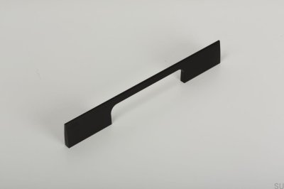 Peak 192 länglicher Möbelgriff, gebürstetes schwarzes Aluminium