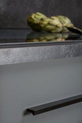 Winkel 200 Möbelgriff. Aluminium schwarz