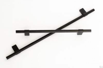 Möbellängsgriff Line Big 224 Aluminium schwarz