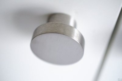 Möbelknopf Dot 40 Gebürsteter Edelstahl