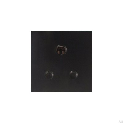 5 Amp UK Modul Englisch Euro Plate Plug Schwarz